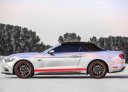 Silver Ford Mustang EcoBoost Convertible V4 2016 for rent in Dubai 2